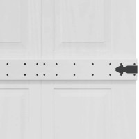Produktbild för Ladugårdsdörr Corona Vit 70 x 210 cm Massiv furu