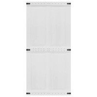 Produktbild för Ladugårdsdörr Corona Vit 100 x 210 cm Massiv furu