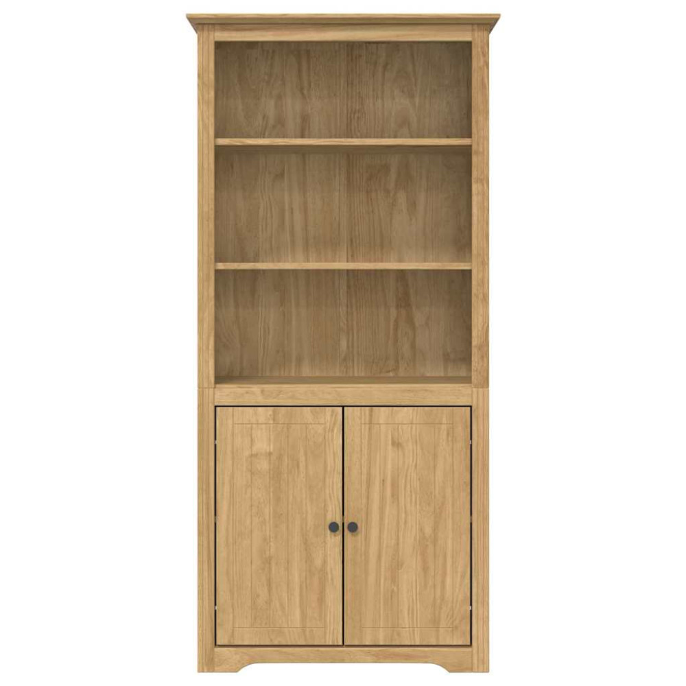Produktbild för Bokhylla BODO Honung brun 82 x 40 x 173 cm Konstruerat trä