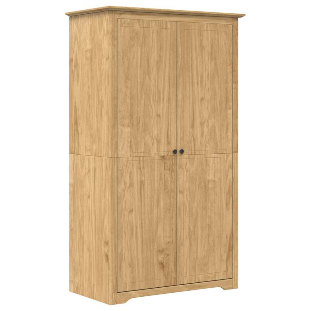 Produktbild för Garderob BODO Honung brun 53,5 x 99 x 173 cm Konstruerat trä