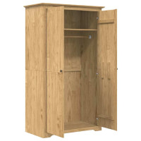 Produktbild för Garderob BODO Honung brun 53,5 x 99 x 173 cm Konstruerat trä