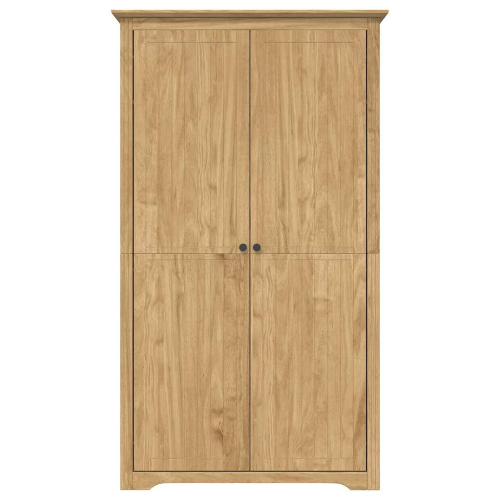 Produktbild för Garderob BODO Honung brun 53,5 x 99 x 173 cm Konstruerat trä