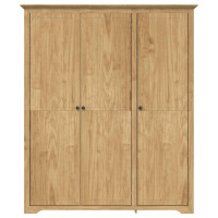 Produktbild för Garderob BODO Honung brun 146 x 53,5 x 173 cm Konstruerat trä