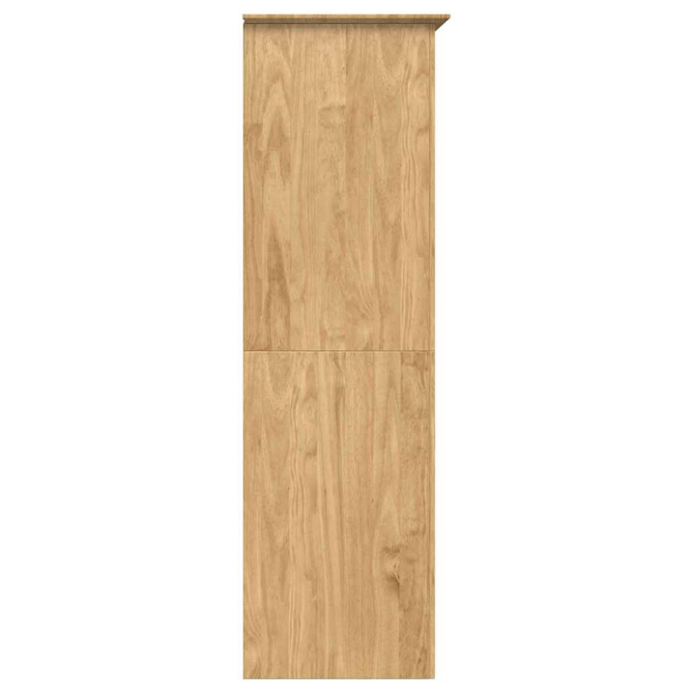 Produktbild för Garderob BODO Honung brun 146 x 53,5 x 173 cm Konstruerat trä