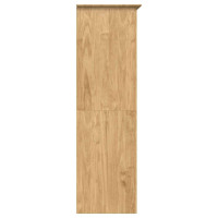 Produktbild för Garderob BODO Honung brun 146 x 53,5 x 173 cm Konstruerat trä
