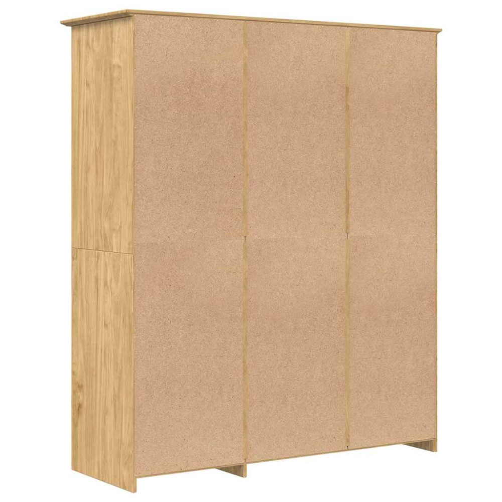 Produktbild för Garderob BODO Honung brun 146 x 53,5 x 173 cm Konstruerat trä