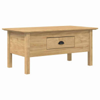 Produktbild för Kaffeebord BODO Honung brun 100 x 55 x 45,8 cm Konstruerat trä