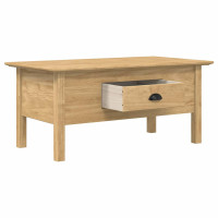 Produktbild för Kaffeebord BODO Honung brun 100 x 55 x 45,8 cm Konstruerat trä