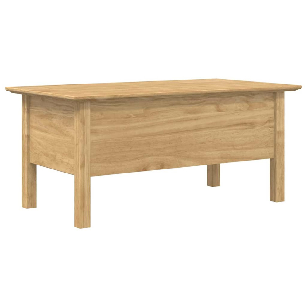 Produktbild för Kaffeebord BODO Honung brun 100 x 55 x 45,8 cm Konstruerat trä