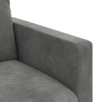 Produktbild för Soffa Mörkgrå 138 x 78 x 80 cm Sammet