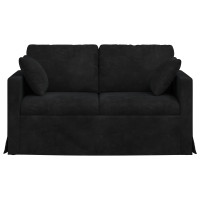 Produktbild för Soffa Svart 138 x 78 x 80 cm Sammet