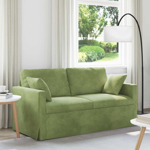 vidaXL Soffa Ljusgrön 158 x 78 x 80 cm Sammet