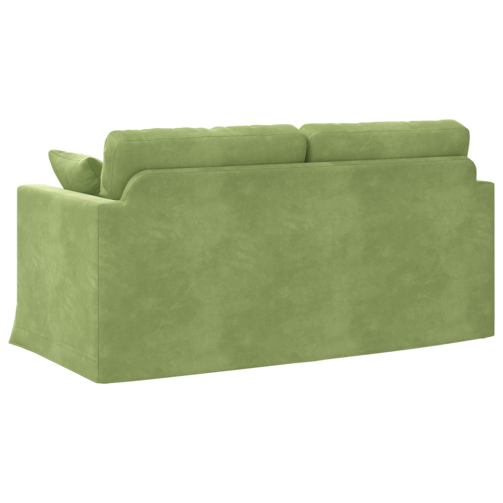 Produktbild för Soffa Ljusgrön 158 x 78 x 80 cm Sammet
