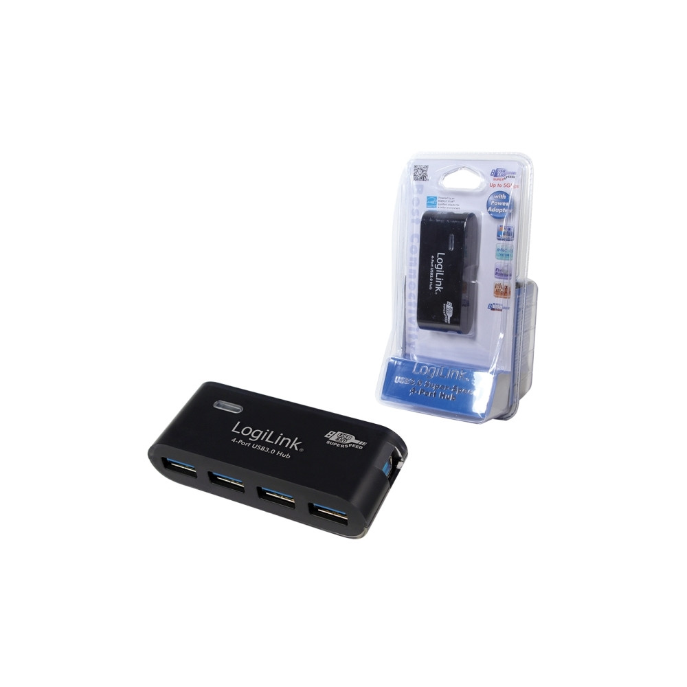 Produktbild för LogiLink USB 3.0 Hub 4-Port - hubb - 4 portar