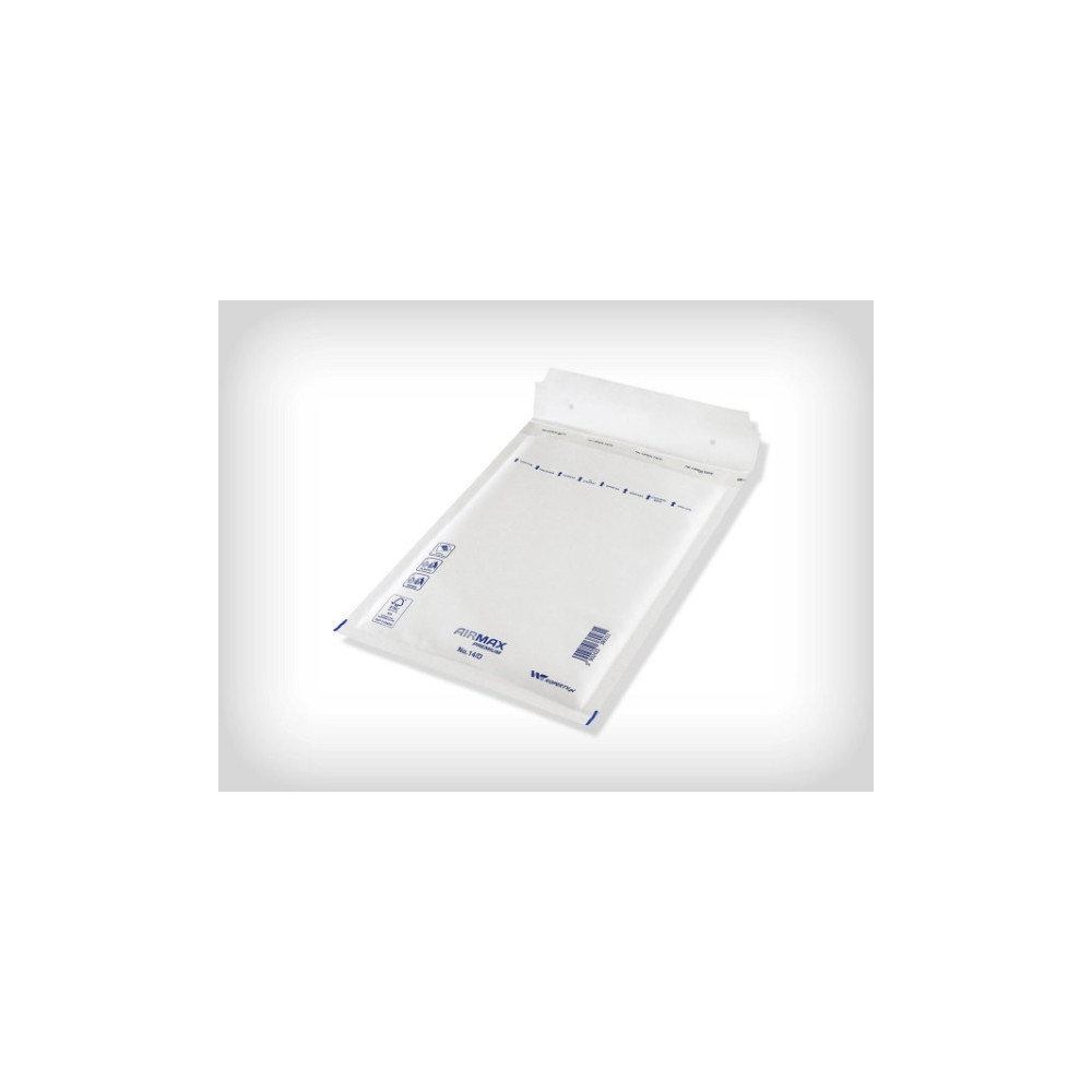 Produktbild för Bubbelpåse Airmax 200x275mm vit Nr. 14/D inner 180x265mm 100...