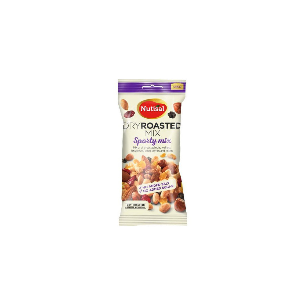 Produktbild för Nötter NUTISAL Roasted Mix Sporty 60g (Utgånget datum)