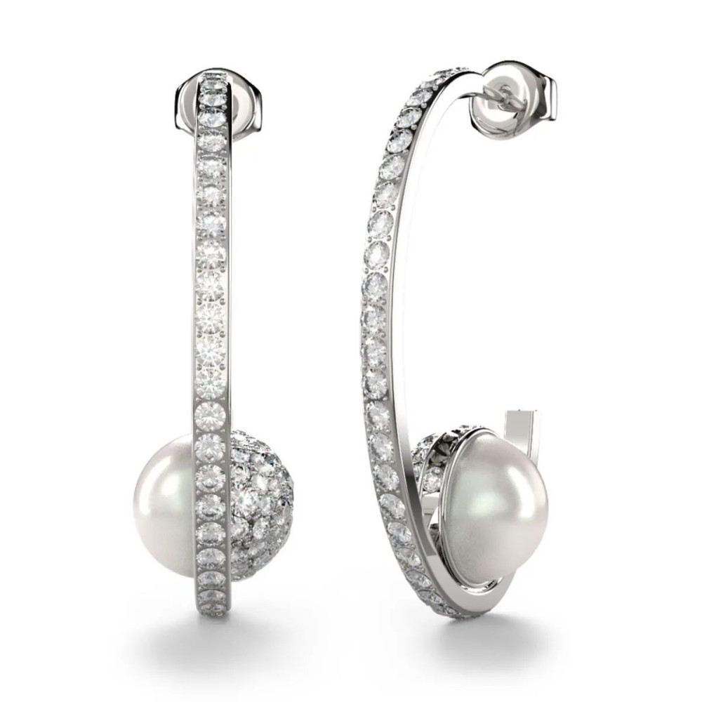 Produktbild för GUESS JUBE04452JWRH - Earrings Dam (2CM)