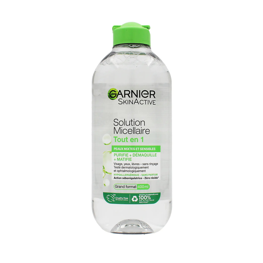 Produktbild för Garnier SkinActive All-in-1 Micellar Solution Combination & Sensitive Skin 400ml