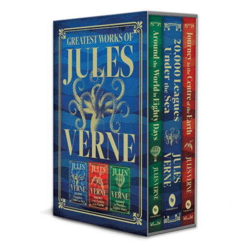Prakash Books Greatest Works of Jules Verne: 20,000 Leagues Under the Sea, Journey to the Centre of the Earth, Around the World in Eighty Days (inbunden, eng)