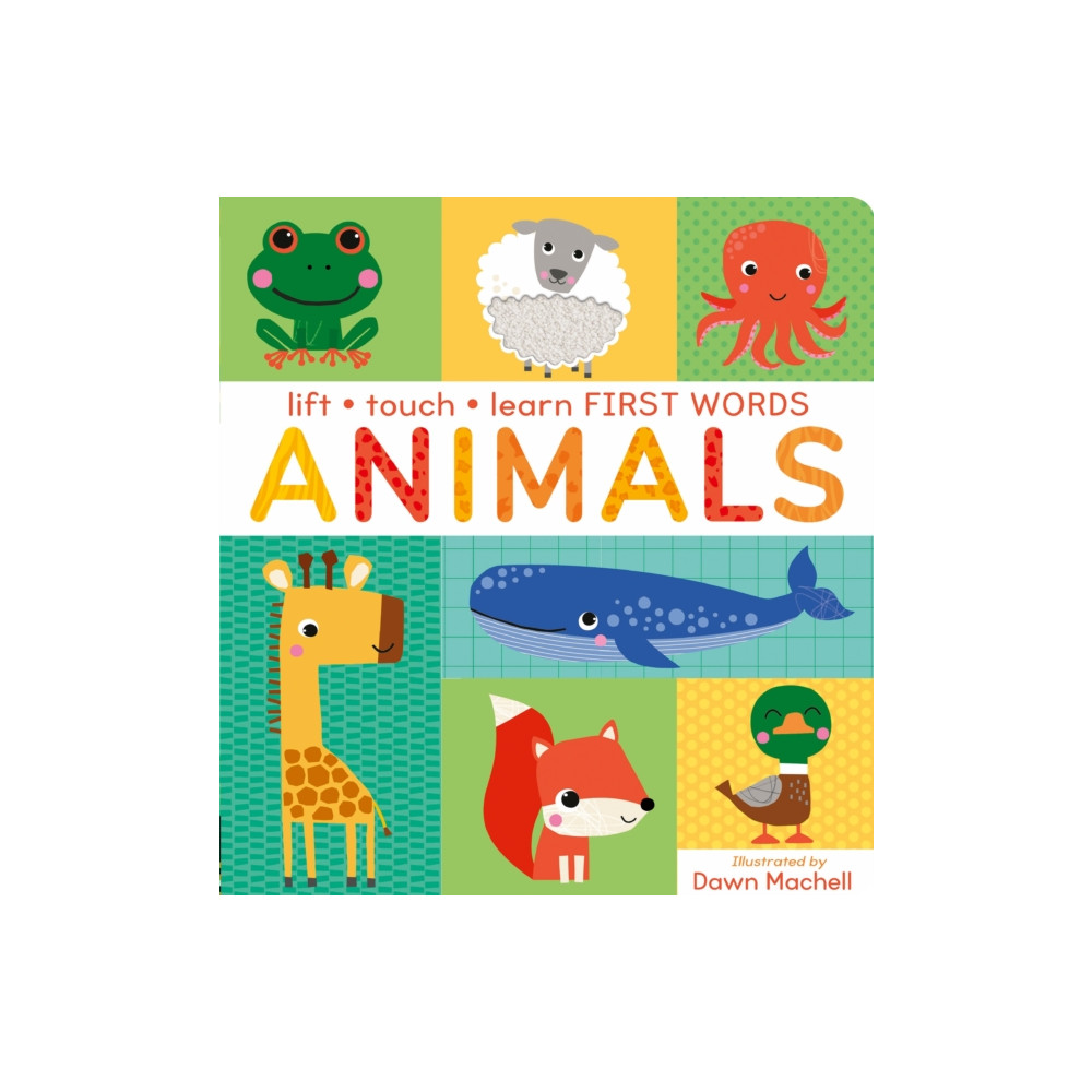 Produktbild för Lift, Touch Learn First Words: Animals (bok, board book, eng)