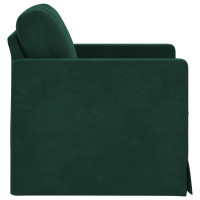 Produktbild för Soffa Mörkgrön 78 x 78 x 80 cm Sammet