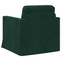Produktbild för Soffa Mörkgrön 78 x 78 x 80 cm Sammet