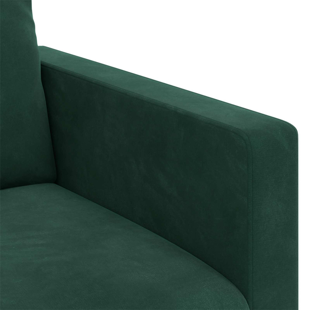 Produktbild för Soffa Mörkgrön 78 x 78 x 80 cm Sammet
