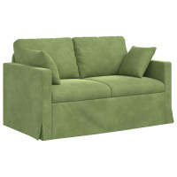 Produktbild för Soffa Ljusgrön 138 x 78 x 80 cm Sammet