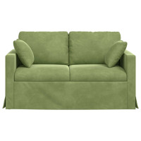 Produktbild för Soffa Ljusgrön 138 x 78 x 80 cm Sammet
