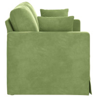 Produktbild för Soffa Ljusgrön 138 x 78 x 80 cm Sammet