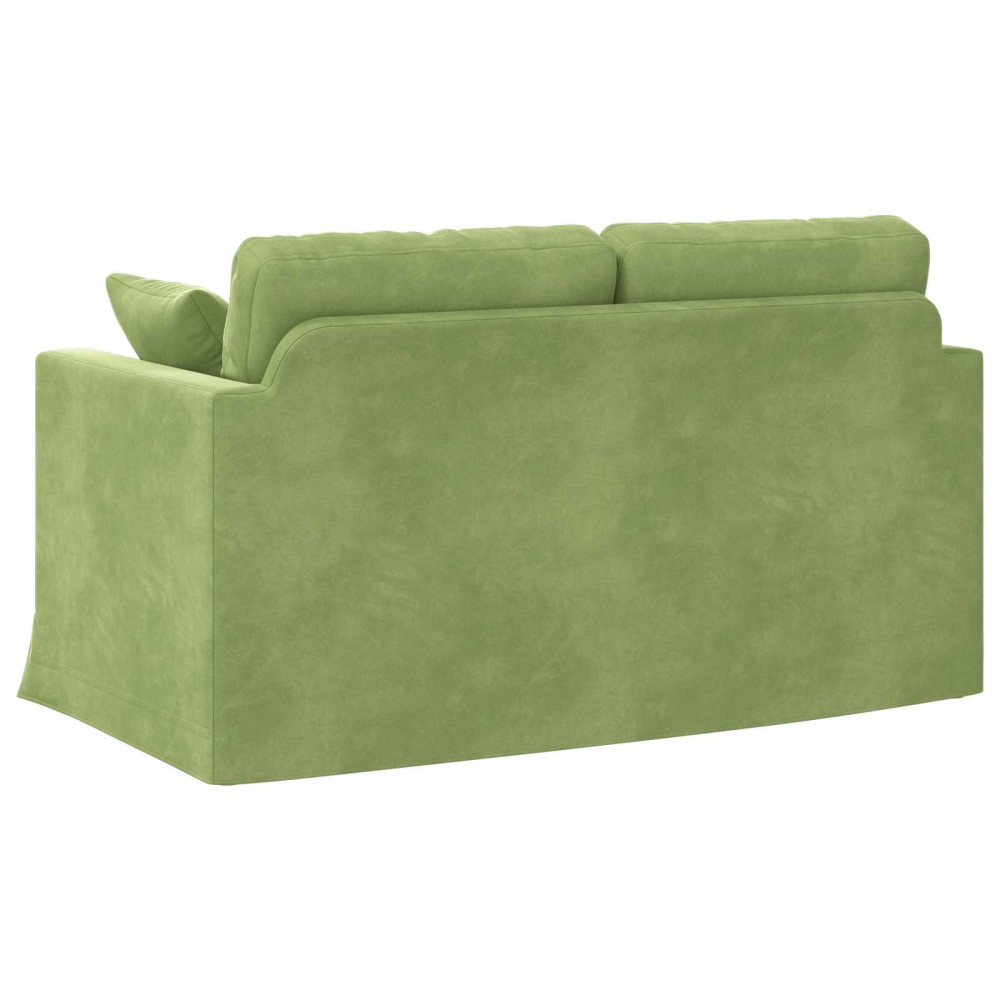 Produktbild för Soffa Ljusgrön 138 x 78 x 80 cm Sammet