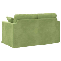 Produktbild för Soffa Ljusgrön 138 x 78 x 80 cm Sammet