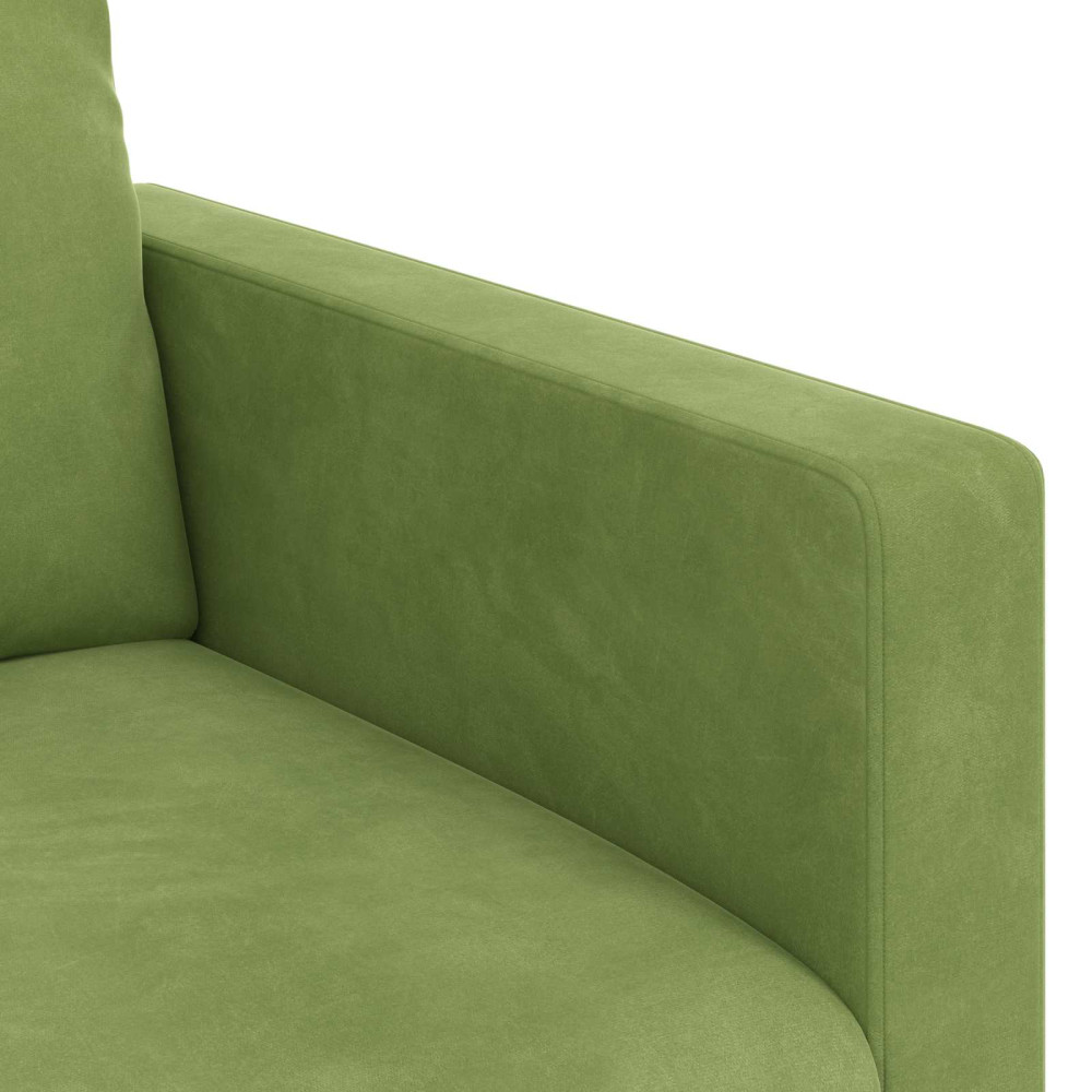 Produktbild för Soffa Ljusgrön 138 x 78 x 80 cm Sammet