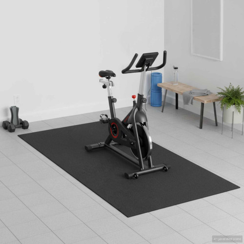 vidaXL Sportskyddsmatta Svart 150 x 75 x 0,6 cm Högdensitet PVC