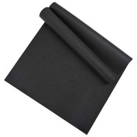 Produktbild för Sportskyddsmatta Svart 150 x 75 x 0,6 cm Högdensitet PVC