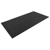 Produktbild för Sportskyddsmatta Svart 150 x 75 x 0,6 cm Högdensitet PVC