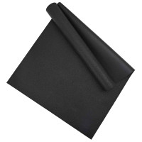 Produktbild för Sportskyddsmatta Svart 180 x 75 x 0,6 cm Högdensitet PVC
