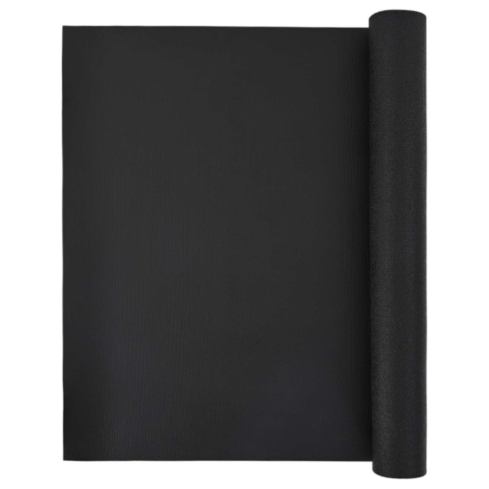 Produktbild för Sportskyddsmatta Svart 180 x 75 x 0,6 cm Högdensitet PVC