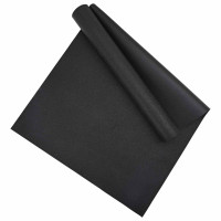 Produktbild för Sportskyddsmatta Svart 200 x 90 x 0,6 cm Högdensitet PVC