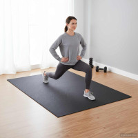 Produktbild för Sportskyddsmatta Svart 213 x 152 x 0,6 cm Högdensitet PVC