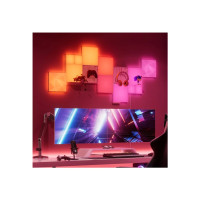 Produktbild för Nanoleaf Blocks Add-On Kit - ljuspanel - LED - RGBW-lampa - 1200-6500 K - strukturerade fyrkanter (paket om 2)