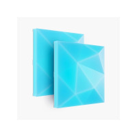 Produktbild för Nanoleaf Blocks Add-On Kit - ljuspanel - LED - RGBW-lampa - 1200-6500 K - strukturerade fyrkanter (paket om 2)
