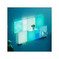Produktbild för Nanoleaf Blocks Add-On Kit - ljuspanel - LED - RGBW-lampa - 1200-6500 K - strukturerade fyrkanter (paket om 2)