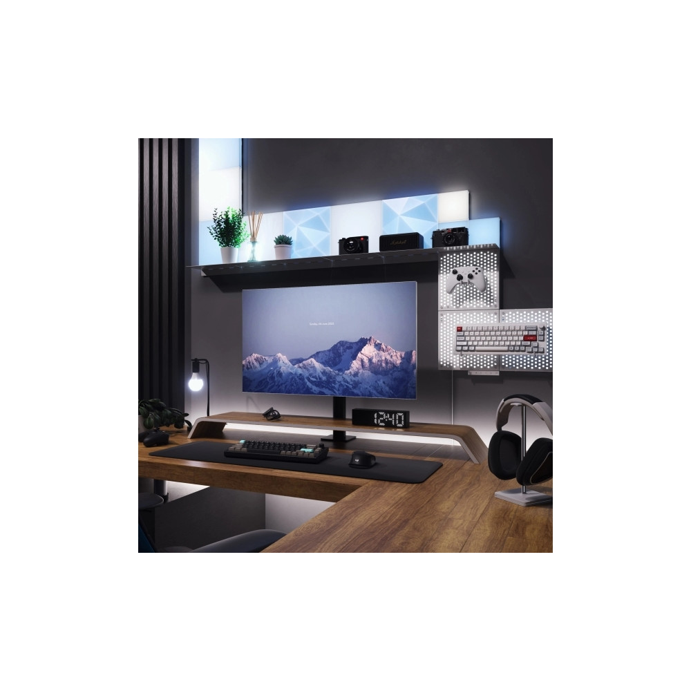 Produktbild för Nanoleaf Blocks Add-On Kit - ljuspanel - LED - RGBW-lampa - 1200-6500 K - strukturerade fyrkanter (paket om 2)
