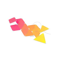 Produktbild för Nanoleaf Shapes Smarter Kit - trådlös belysningsuppsättning - LED x 15 - 1.7 W - 16 miljoner färger - 1200-6500 K - triangel
