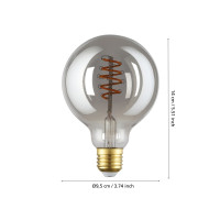 Produktbild för EGLO CONNECT-Z E27 LED G95 røgfarvet globe dekorationspære m...