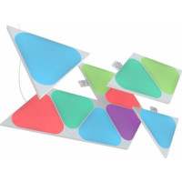 Produktbild för Nanoleaf Shapes Mini Expansion Pack - trådlös belysningsuppsättning - LED x 10 - 0.57 W - 16 miljoner färger - 1200-6500 K - triangel