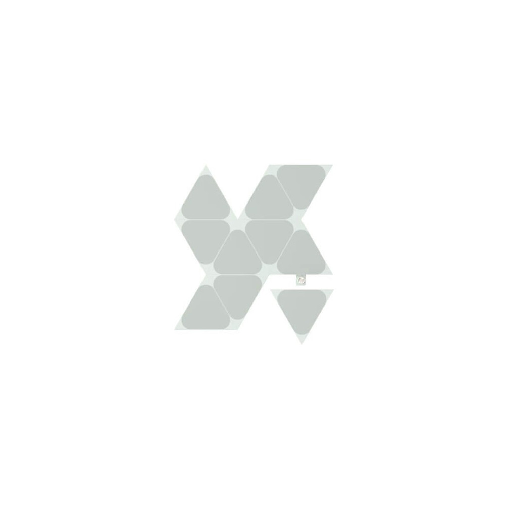 Produktbild för Nanoleaf Shapes Mini Expansion Pack - trådlös belysningsuppsättning - LED x 10 - 0.57 W - 16 miljoner färger - 1200-6500 K - triangel