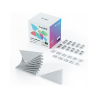 Produktbild för Nanoleaf Shapes Mini Expansion Pack - trådlös belysningsuppsättning - LED x 10 - 0.57 W - 16 miljoner färger - 1200-6500 K - triangel