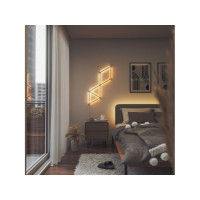 Produktbild för Nanoleaf Lines Starter Kit - trådlös belysningsuppsättning - LED x 9 - 2 W - RGBW-lampa - 1200-6500 K